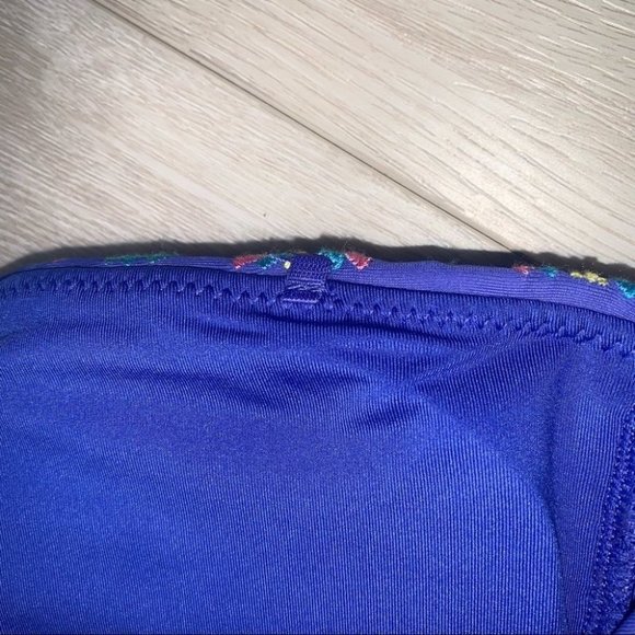 Aerie Tankini Top  Size Medium Purple Blue Strapless Straps Included‎ NWT - Picture 7 of 8